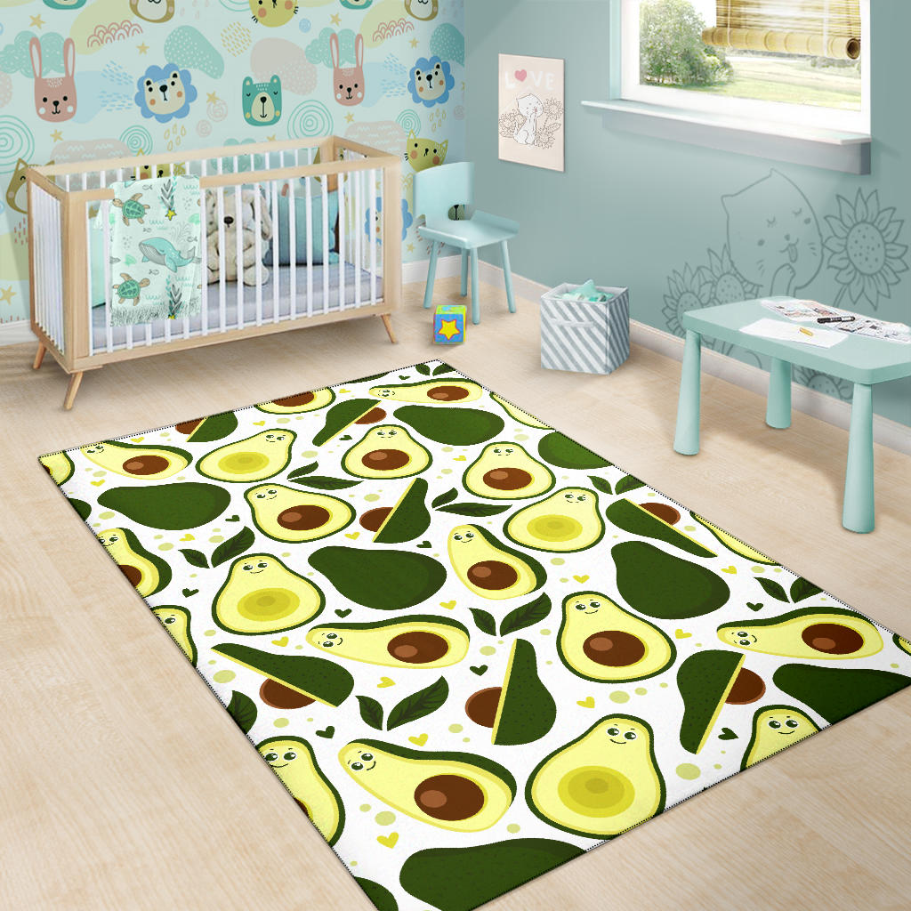 Avocado Pattern Print Design AC06 Area Rugs