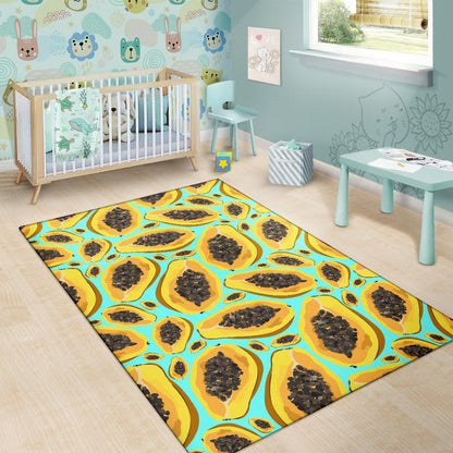 Papaya Pattern Print Design PP03 Area Rugs