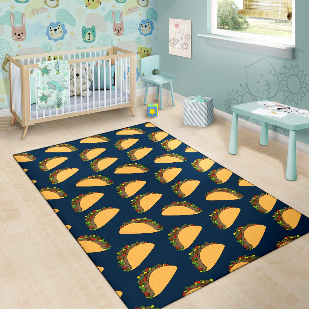 Taco Pattern Print Design TC04 Area Rugs