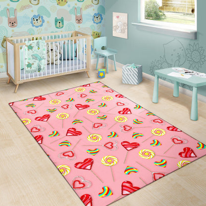 Lollipop Pattern Print Design LL05 Area Rugs