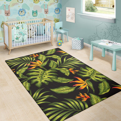 Bird Of Paradise Pattern Print Design BOP013 Area Rugs