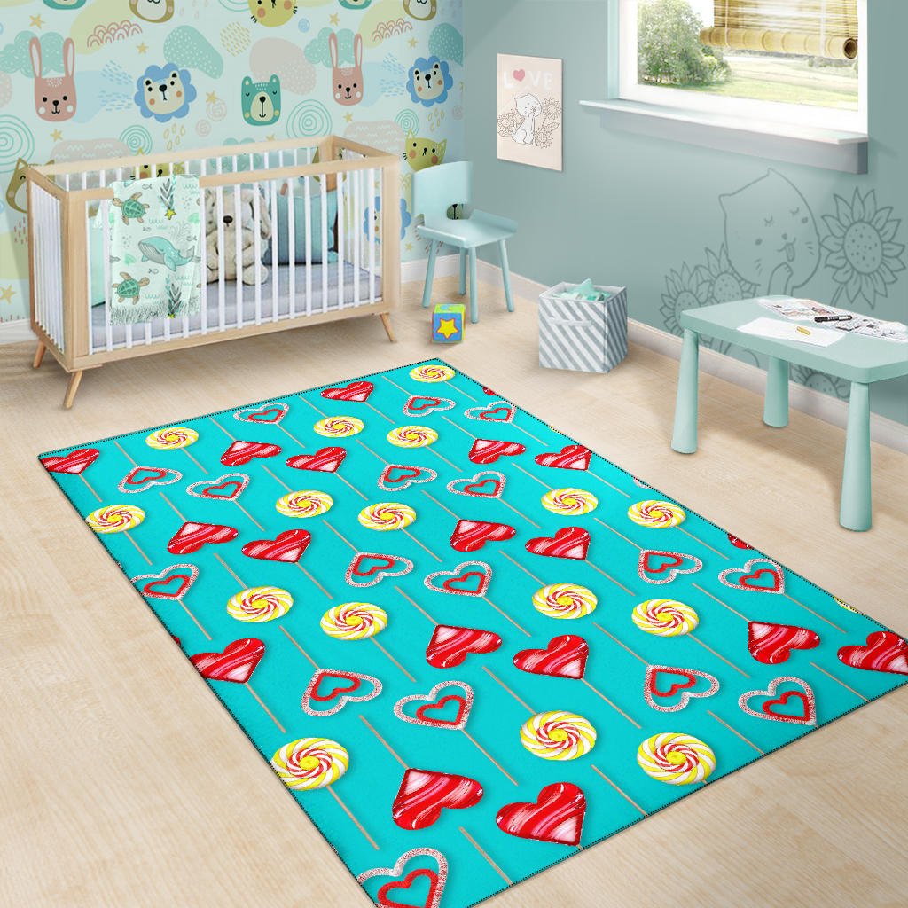 Lollipop Pattern Print Design LL06 Area Rugs