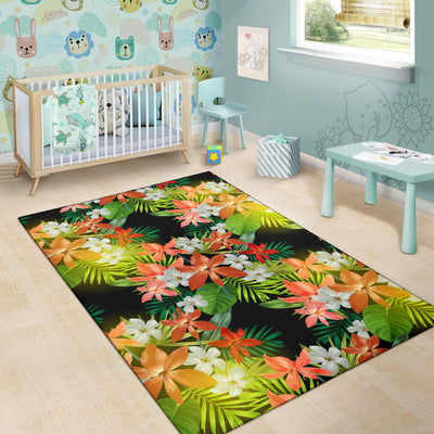 Amaryllis Pattern Print Design AL07 Area Rugs