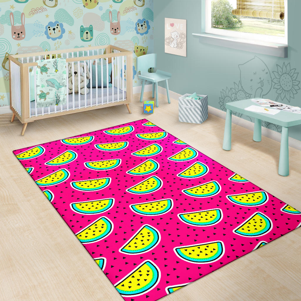 Watermelon Pattern Print Design WM04 Area Rugs
