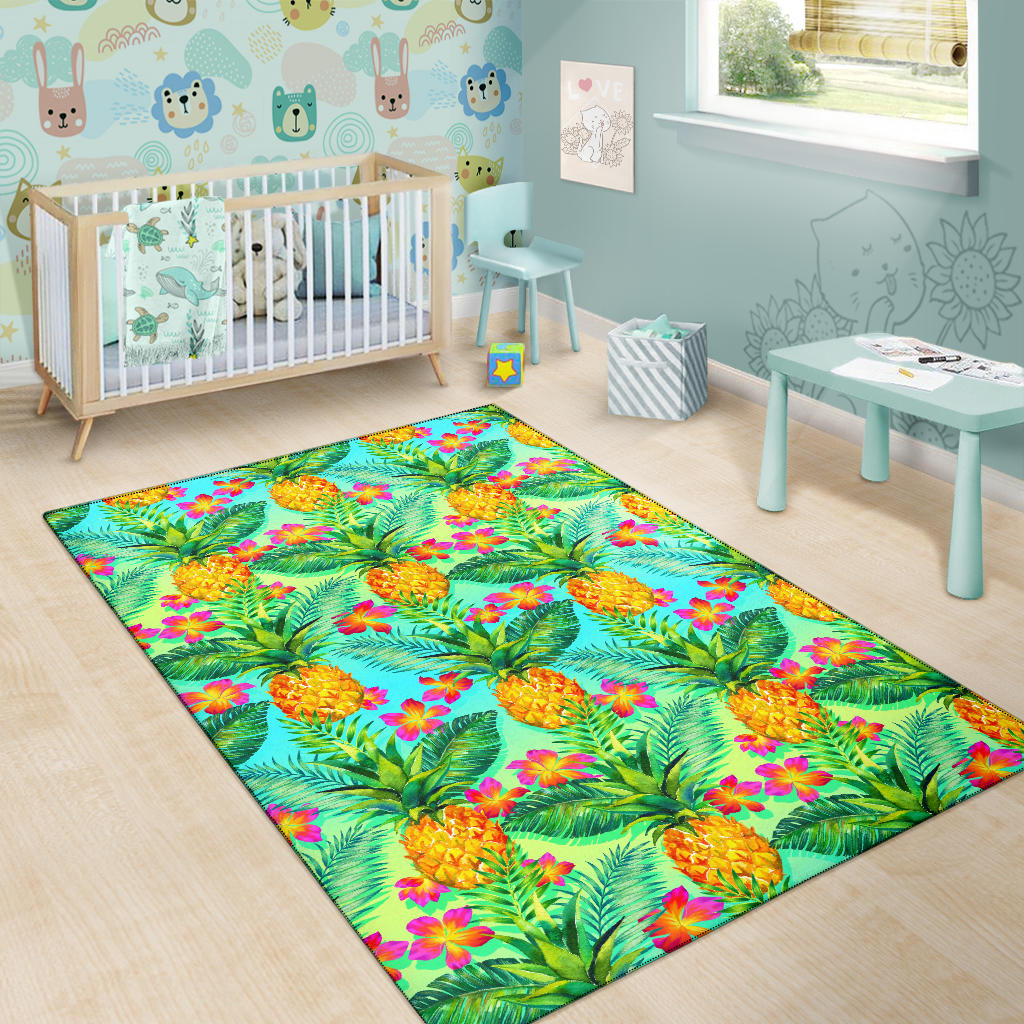 Pineapple Pattern Print Design PP010 Area Rugs