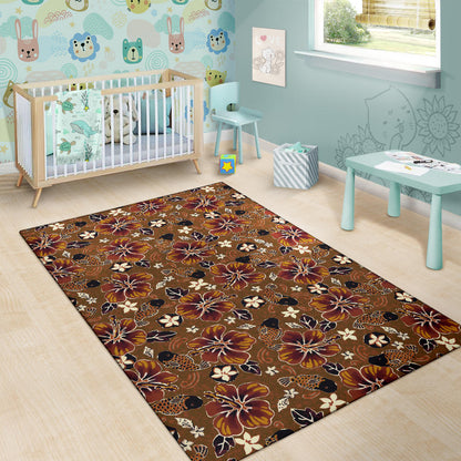 Hawaiian Themed Pattern Print Design H01 Area Rugs