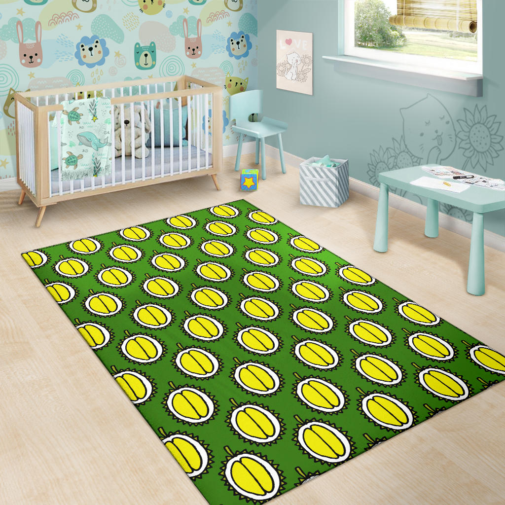 Durian Pattern Print Design DR01 Area Rugs