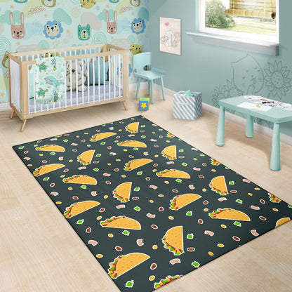 Taco Pattern Print Design TC02 Area Rugs