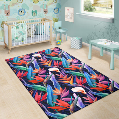 Tropical Flower Pattern Print Design TF023 Area Rugs