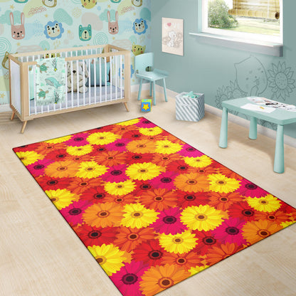 Gerberas Pattern Print Design GB05 Area Rugs