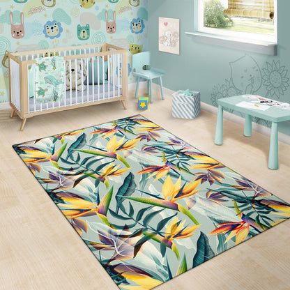 Tropical Flower Pattern Print Design TF022 Area Rugs