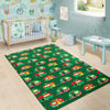 Camper Camping Christmas Themed Print Area Rugs