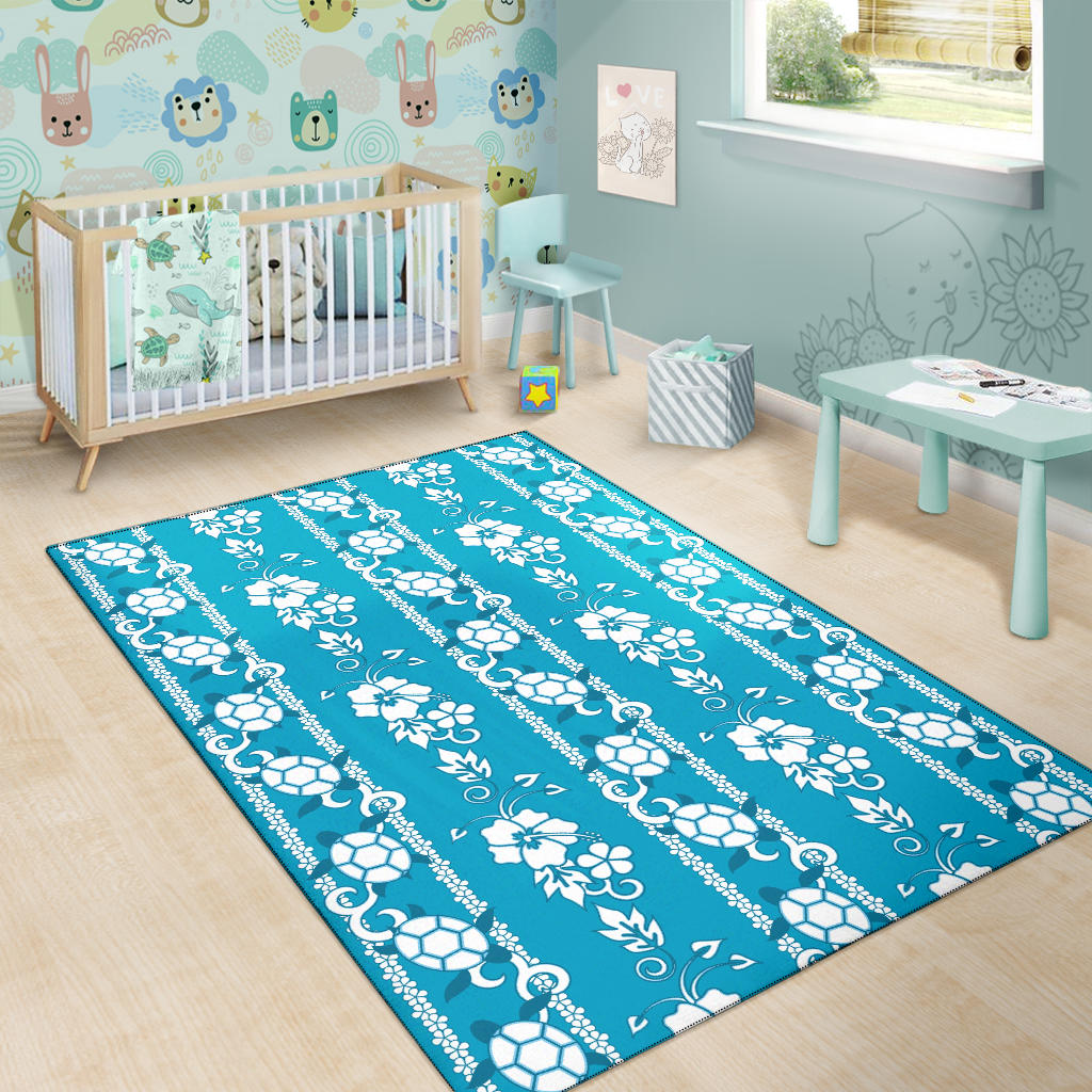 Hawaiian Themed Pattern Print Design H025 Area Rugs