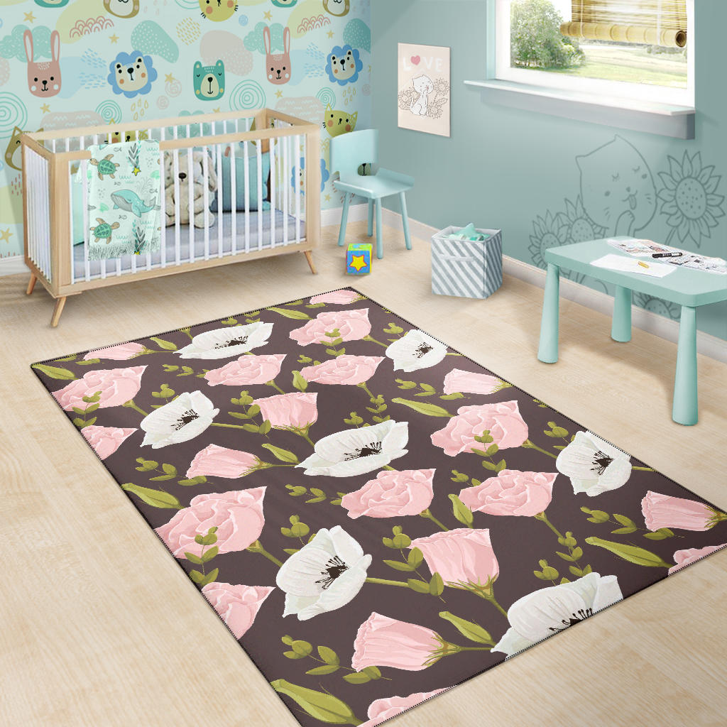 Anemone Pattern Print Design AM011 Area Rugs