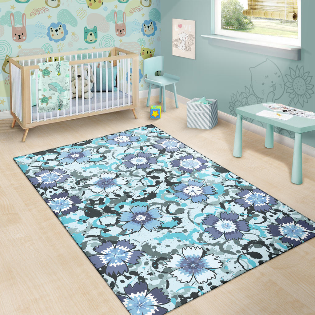 Carnations Pattern Print Design CN04 Area Rugs