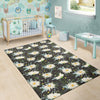 Daisy Pattern Print Design DS08 Area Rugs