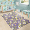 Daisy Pattern Print Design DS011 Area Rugs