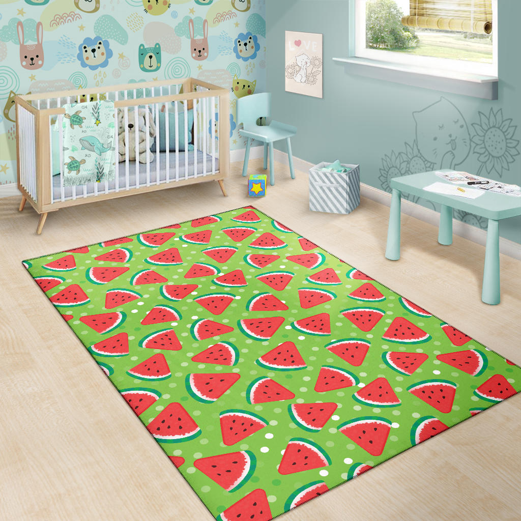 Watermelon Pattern Print Design WM05 Area Rugs