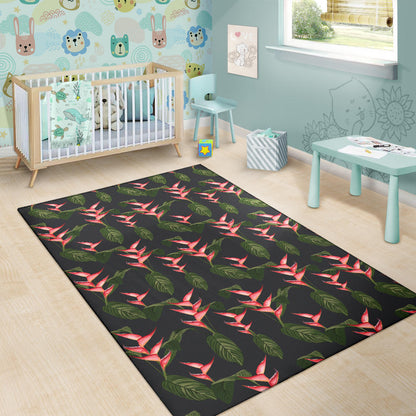 Heliconia Pattern Print Design HL07 Area Rugs
