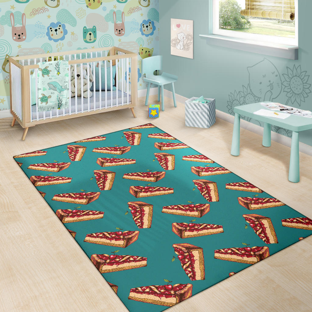 Cheesecake Cherry Pattern Print Design CK03 Area Rugs