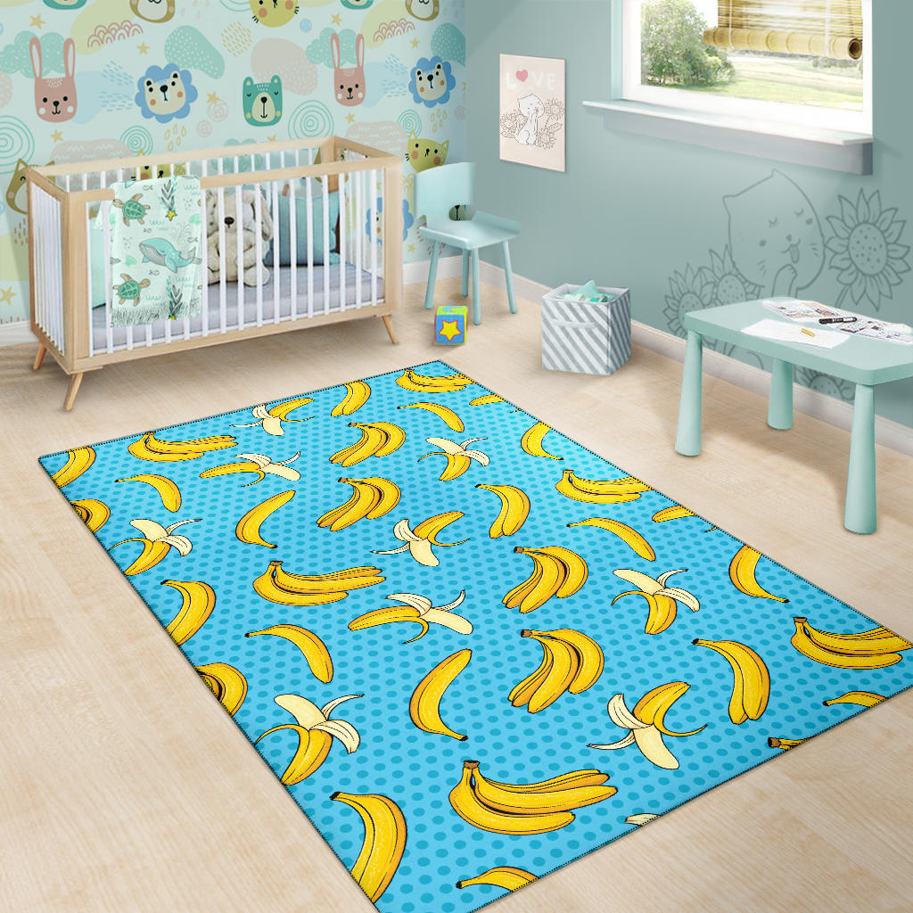 Banana Pattern Print Design BA08 Area Rugs