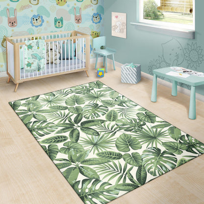 Palm Leaves Pattern Print Design PL014 Area Rugs