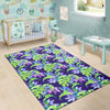 Tropical Flower Pattern Print Design TF019 Area Rugs