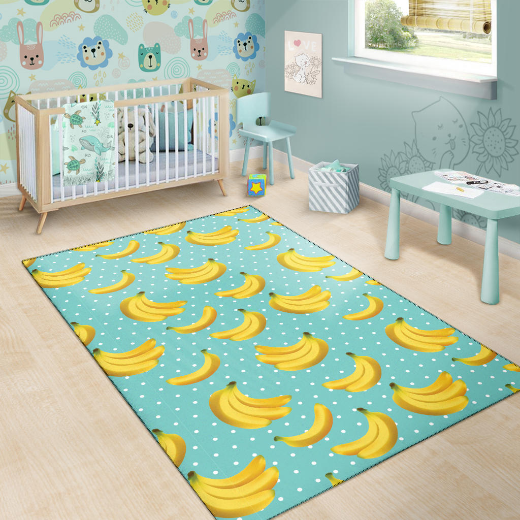 Banana Pattern Print Design BA02 Area Rugs