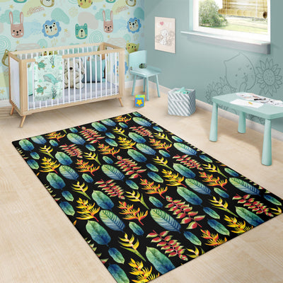 Heliconia Pattern Print Design HL03 Area Rugs