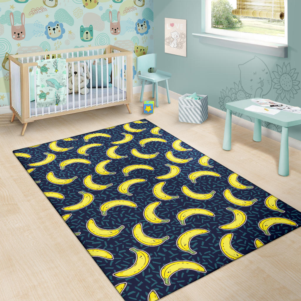 Banana Pattern Print Design BA09 Area Rugs