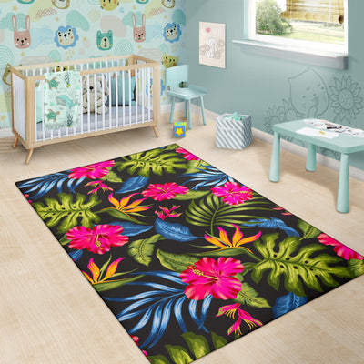 Bird Of Paradise Pattern Print Design BOP014 Area Rugs