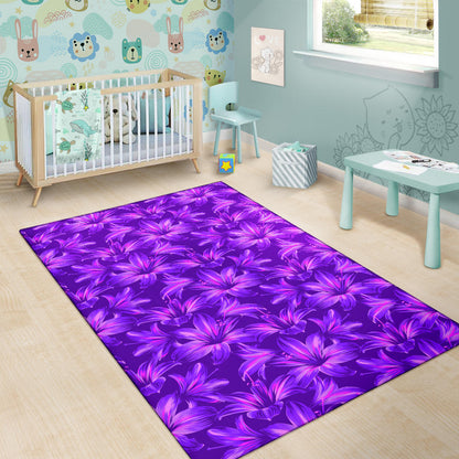 Amaryllis Pattern Print Design AL03 Area Rugs