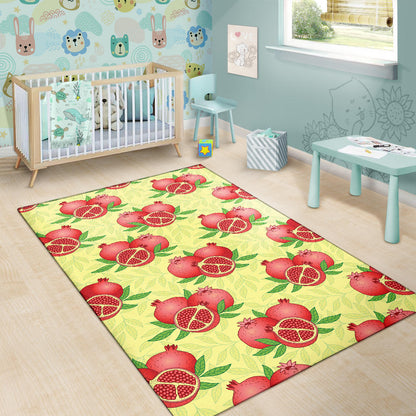 Pomegranate Pattern Print Design PG07 Area Rugs