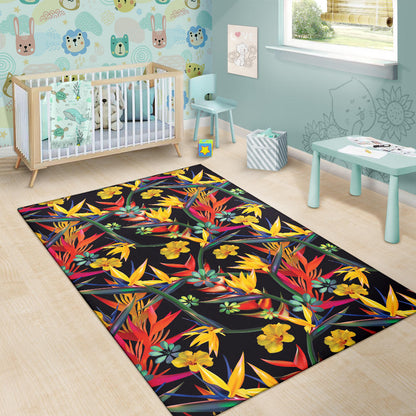 Bird Of Paradise Pattern Print Design BOP016 Area Rugs