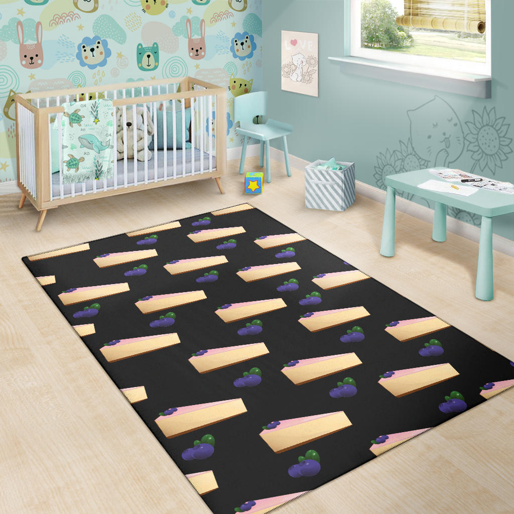 Cheesecake Blueberry Pattern Print Design CK01 Area Rugs