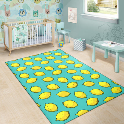 Lemon Pattern Print Design LM04 Area Rugs