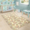 Dahlia Pattern Print Design DH09 Area Rugs