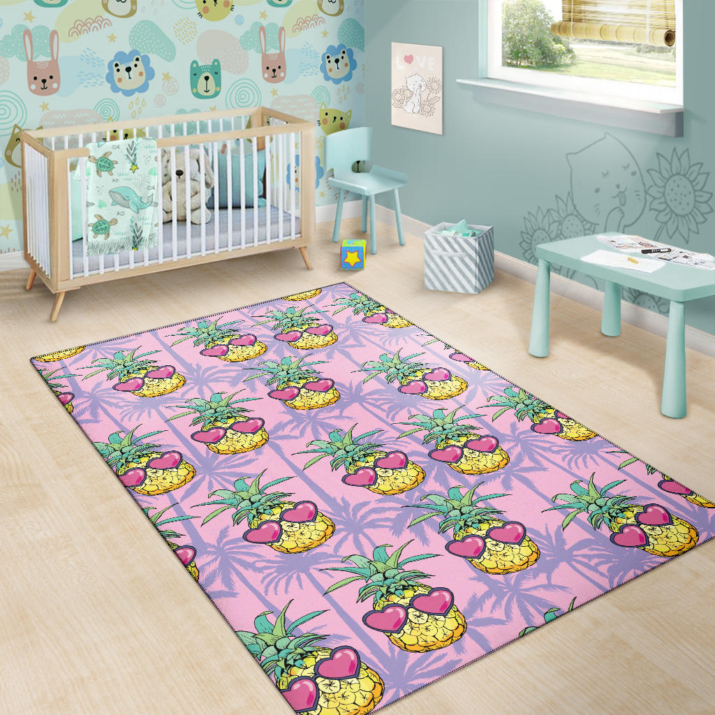 Pineapple Pattern Print Design PP06 Area Rugs