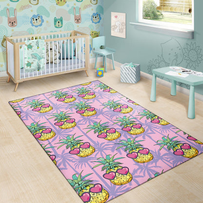 Pineapple Pattern Print Design PP06 Area Rugs