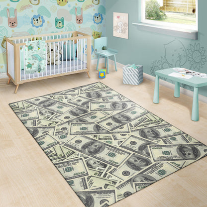 Dollar Pattern Print Design DO02 Area Rugs