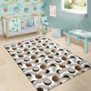 Coconut Pattern Print Design CN03 Area Rugs