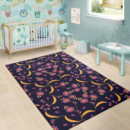 Anemone Pattern Print Design AM012 Area Rugs