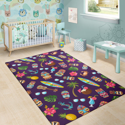 Hawaiian Themed Pattern Print Design H024 Area Rugs