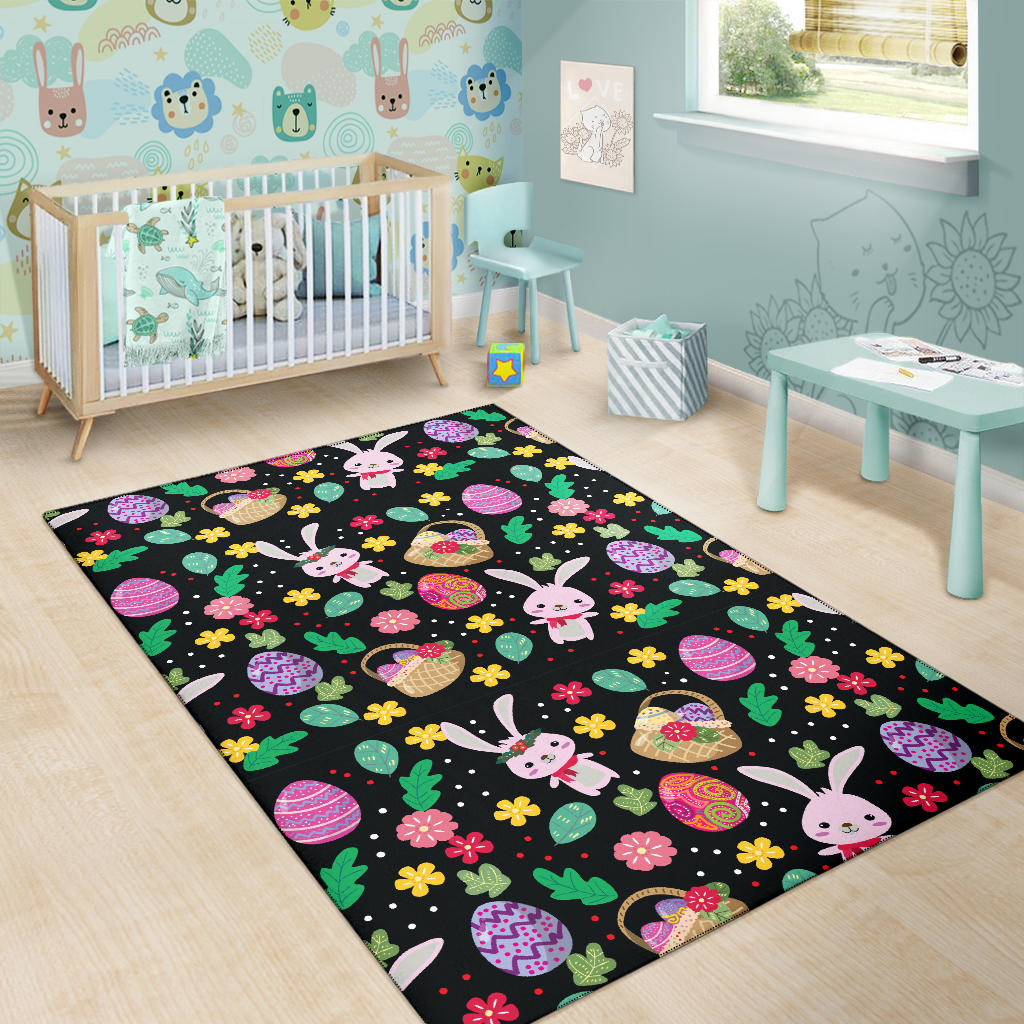 Easter Eggs Pattern Print Design RB05 Area Rugs