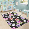 Lily Pattern Print Design LY02 Area Rugs