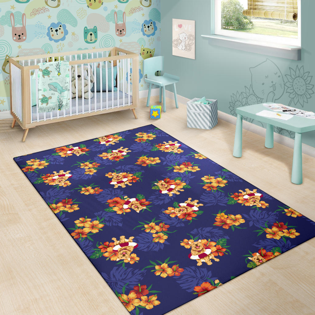 Hawaiian Themed Pattern Print Design H02 Area Rugs