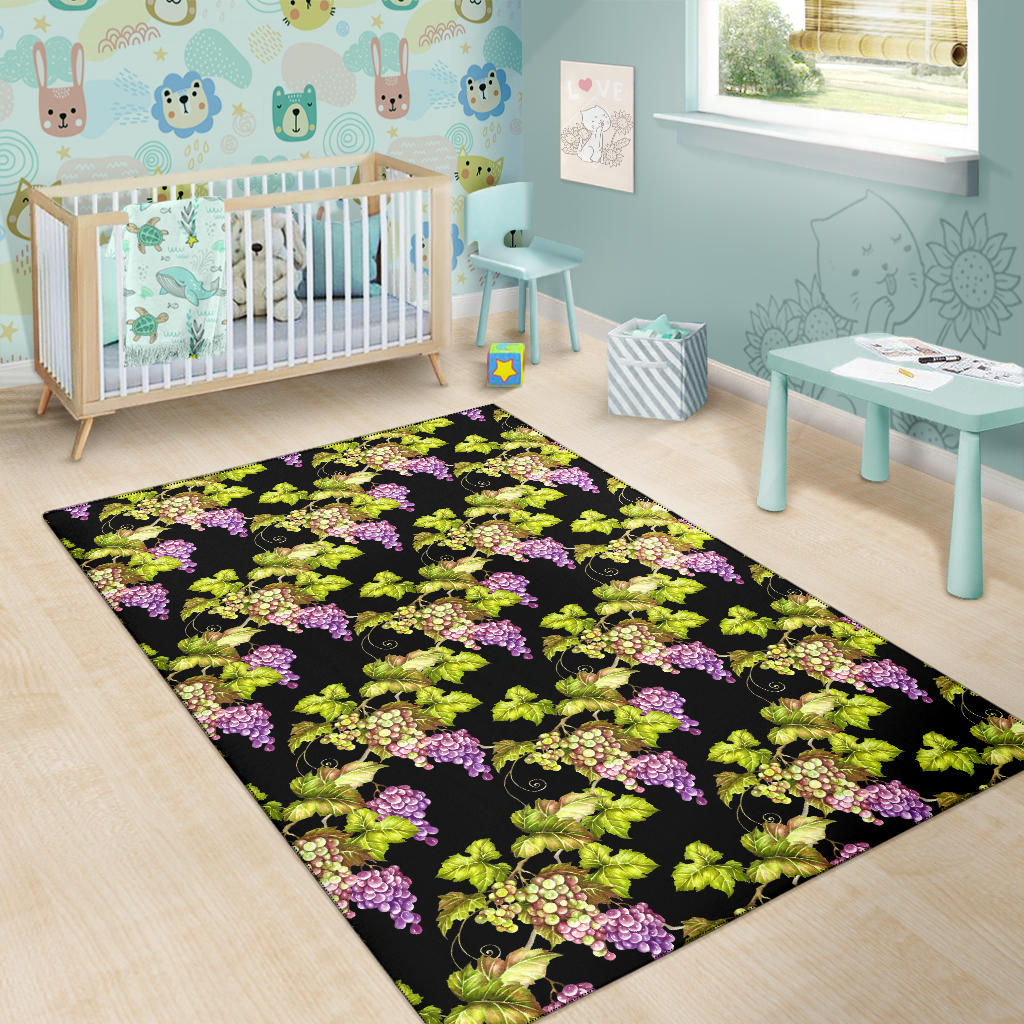 Grape Pattern Print Design GP04 Area Rugs