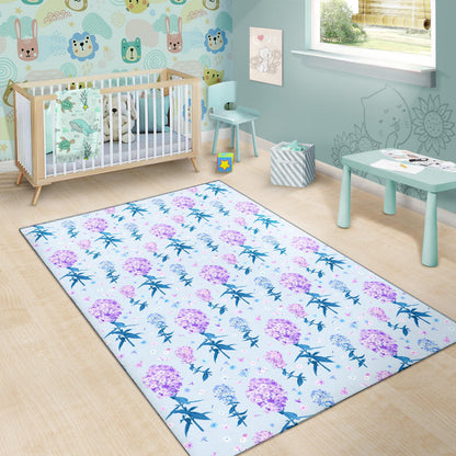 Lilac Pattern Print Design LI05 Area Rugs
