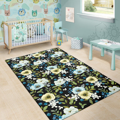 Anemone Pattern Print Design AM03 Area Rugs