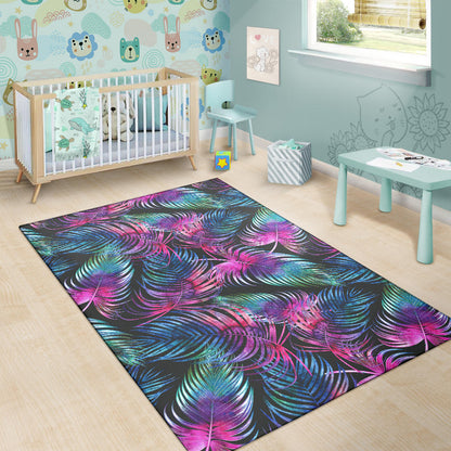 Palm Leaves Pattern Print Design PL010 Area Rugs